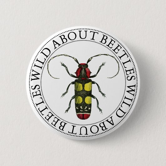 Wild über Käfer Button (Vorderseite)