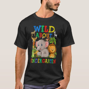 Wild über Kindergarten Safari-Tiere Dschungel zurü T-Shirt