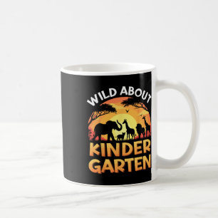 Wild über Kindergarten-Zoo-Tiere Zurück zur Schule Kaffeetasse