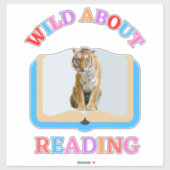 WILD ÜBER LESEN AUFKLEBER (Blatt)