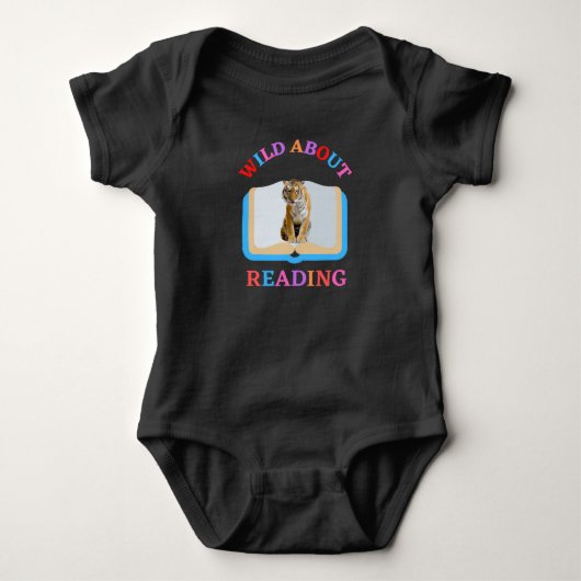 WILD ÜBER LESEN BABY STRAMPLER (Vorderseite)