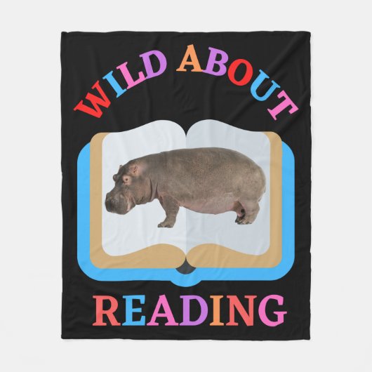 WILD ÜBER LESEN FLEECEDECKE (Vorderseite)