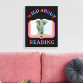 WILD ÜBER LESEN LEINWANDDRUCK (Insitu (Wohnzimmer))