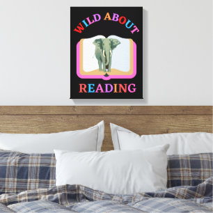 WILD ÜBER LESEN LEINWANDDRUCK