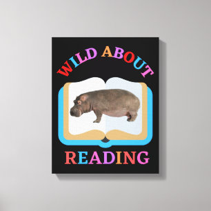 WILD ÜBER LESEN LEINWANDDRUCK