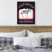 WILD ÜBER LESEN LEINWANDDRUCK (Insitu (Schlafzimmer))