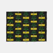 Wild über LESEN LESER BÜCHER LIEBER  Fleecedecke (Vorderseite (Horizontal))