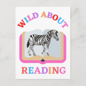 WILD ÜBER LESEN POSTKARTE (Vorderseite)