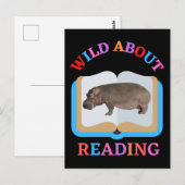 WILD ÜBER LESEN POSTKARTE (Vorne/Hinten)