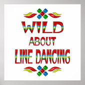 Wild über Line Dancing Poster (Vorne)