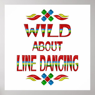 Wild über Line Dancing Poster