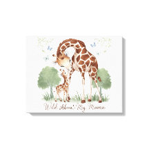 Wild über mein Mama Giraffe Kinderzimmer Kunst, Di