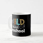 Wild über Preschool-Schüler Lehrer Funny Kaffeetasse (Vorderseite Links)