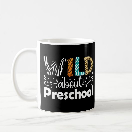 Wild über Preschool-Schüler Lehrer Funny Kaffeetasse (Links)