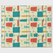 Wild über Retro Geschenkpapier (Flach)
