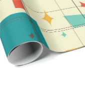 Wild über Retro Geschenkpapier (Rolleneckpunkt)