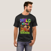 Wild über Safari-Jungle-Schule Lehrer 1 T-Shirt (Vorne ganz)