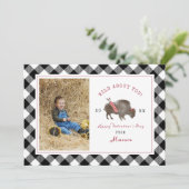 Wild über Sie Buffalo Cupid Foto Valentine (Stehend Vorderseite)