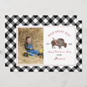 Wild über Sie Buffalo Cupid Foto Valentine (Vorne/Hinten)