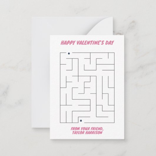 Wild über Sie Geparden Klassenraum Valentine Card Mitteilungskarte (Rückseite)