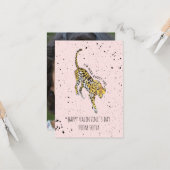 Wild über Sie Geparden Unterricht Foto Valentine Karte (Vorderseite/Rückseite Beispiel)