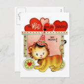 Wild über Sie Postkarte | Valentinsgruß-| (Vorne/Hinten)