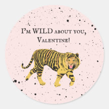 Wild über Sie Valentine Tiger Kinder Klassenzimmer