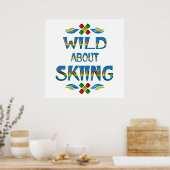 Wild über Skiing Poster (Küche)