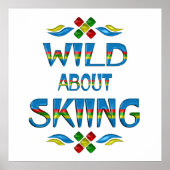 Wild über Skiing Poster (Vorne)