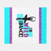 Wild über Tanz Fleecedecke (Vorderseite (Horizontal))