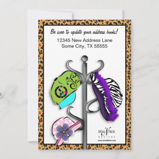 Wild über unsere neue Zuhause Moving Ankündigung (Rückseite)