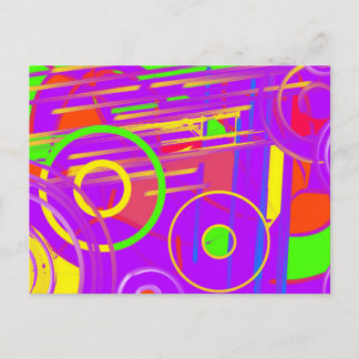 Wild und Crazy Lila Hues Postkarte