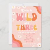 Wild und drei Einladungen | Einladung von Groovy (Vorderseite)