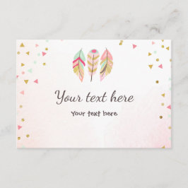 Wild und drei Einsteckkarten UAWG Feathers Wild On RSVP Karte