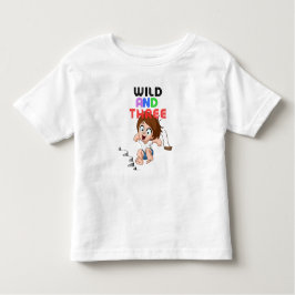 Wild und drei kleinkind t-shirt