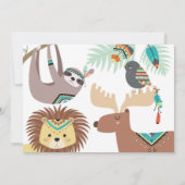 Wild und ein Geburtstag Einladung (Rückseite)