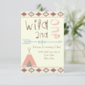 Wild und eins einladung (Stehend Vorderseite)