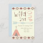 Wild und eins einladung (Vorne/Hinten)