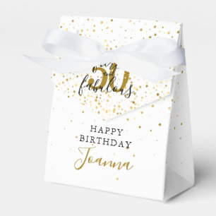 Wild und fantastisch Geburtstag Gold und Schwarz Geschenkschachtel