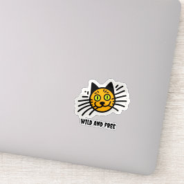Wild und frei aufkleber