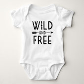 Wild und frei baby strampler (Vorderseite)