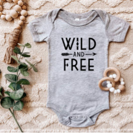 Wild und frei baby strampler