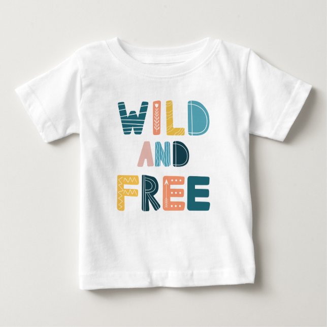 Wild und frei baby t-shirt (Vorderseite)