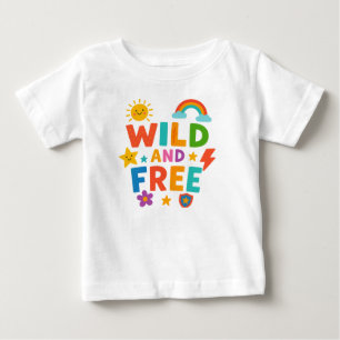 Wild und frei baby t-shirt