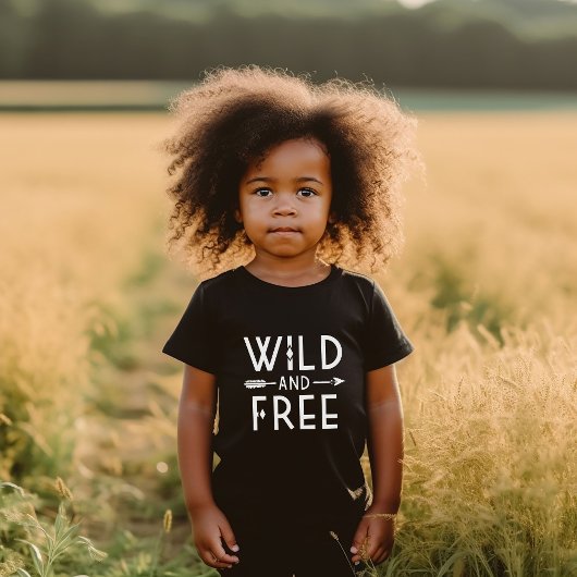 Wild und frei baby t-shirt