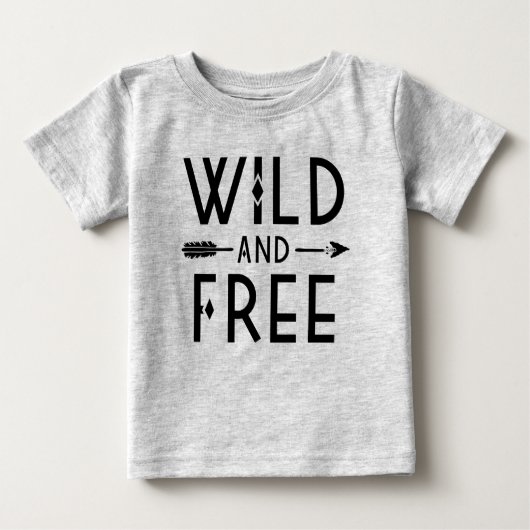 Wild und frei baby t-shirt (Vorderseite)