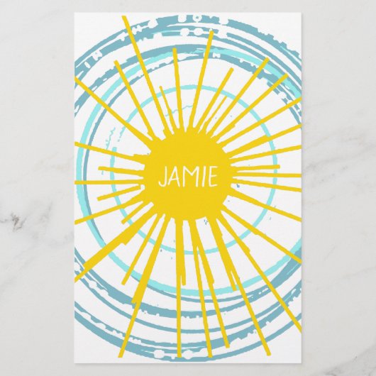 Wild und frei bist du mein Sonnenschein Briefpapier (Rückseite)