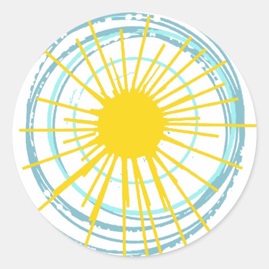 Wild und frei bist du mein Sonnenschein Runder Aufkleber (Vorderseite)
