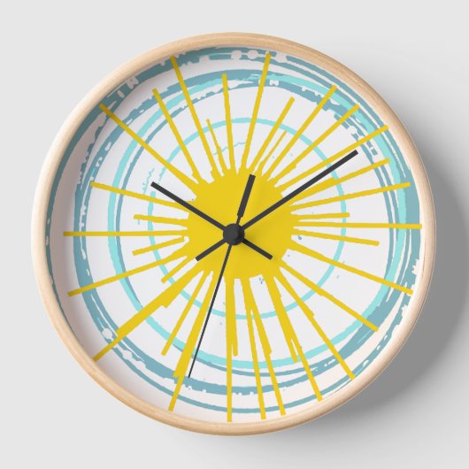 Wild und frei bist du mein Sonnenschein Wanduhr (Vorderseite)