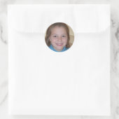 Wild und frei bleibe runder aufkleber (Tasche)